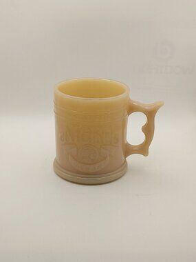 Whataburger Buffalo Nickel Coffee Mug Vintage With Pistol Grip Handle Beige Rare